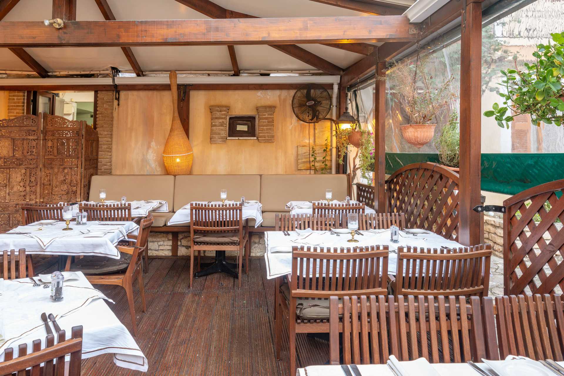 Restaurant Castello in het hotel Acropol in Parga, Griekenland.