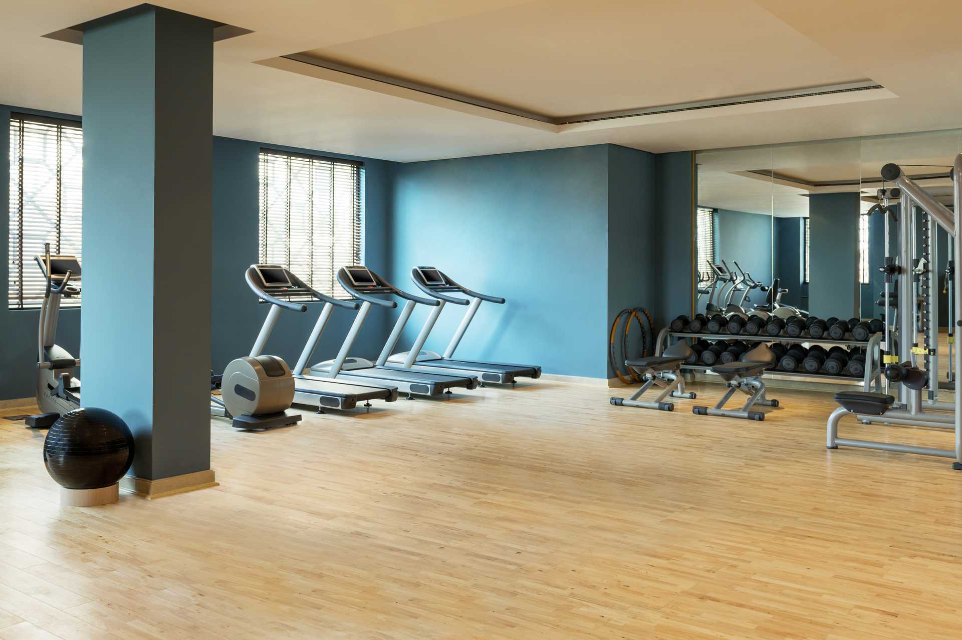 Fitnessruimte in Ajman Saray, a Luxury Collection Resort in Ajman, Verenigde Arabische Emiraten.