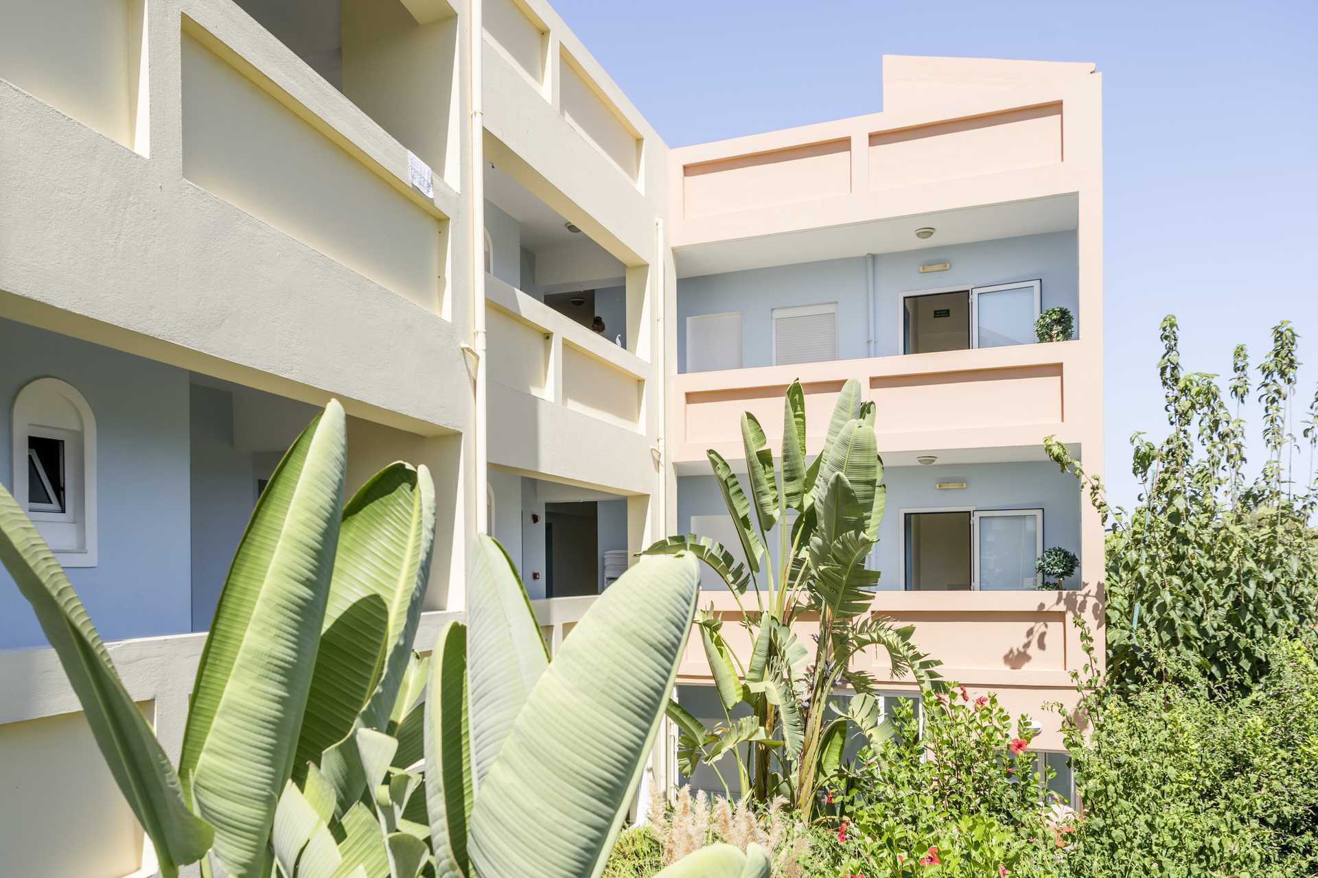 Hotel Akti Chara in Rethymnon op Kreta, Griekenland.