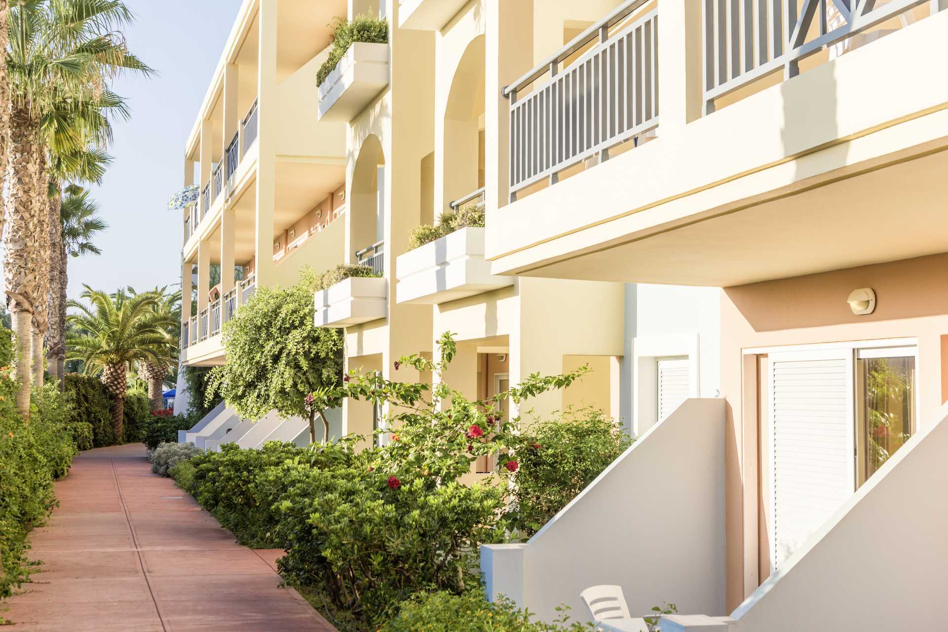 Hotel Akti Chara in Rethymnon op Kreta, Griekenland.