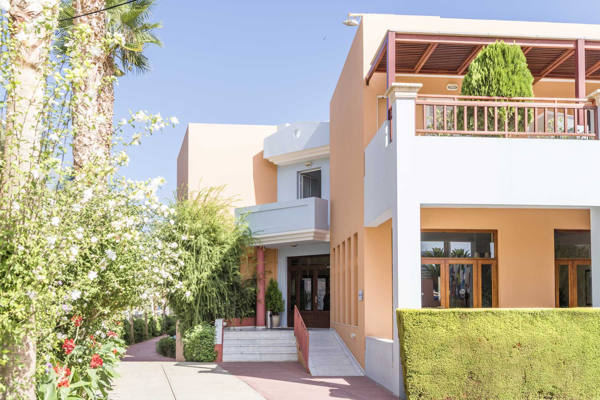 Hotel Akti Chara in Rethymnon op Kreta, Griekenland.