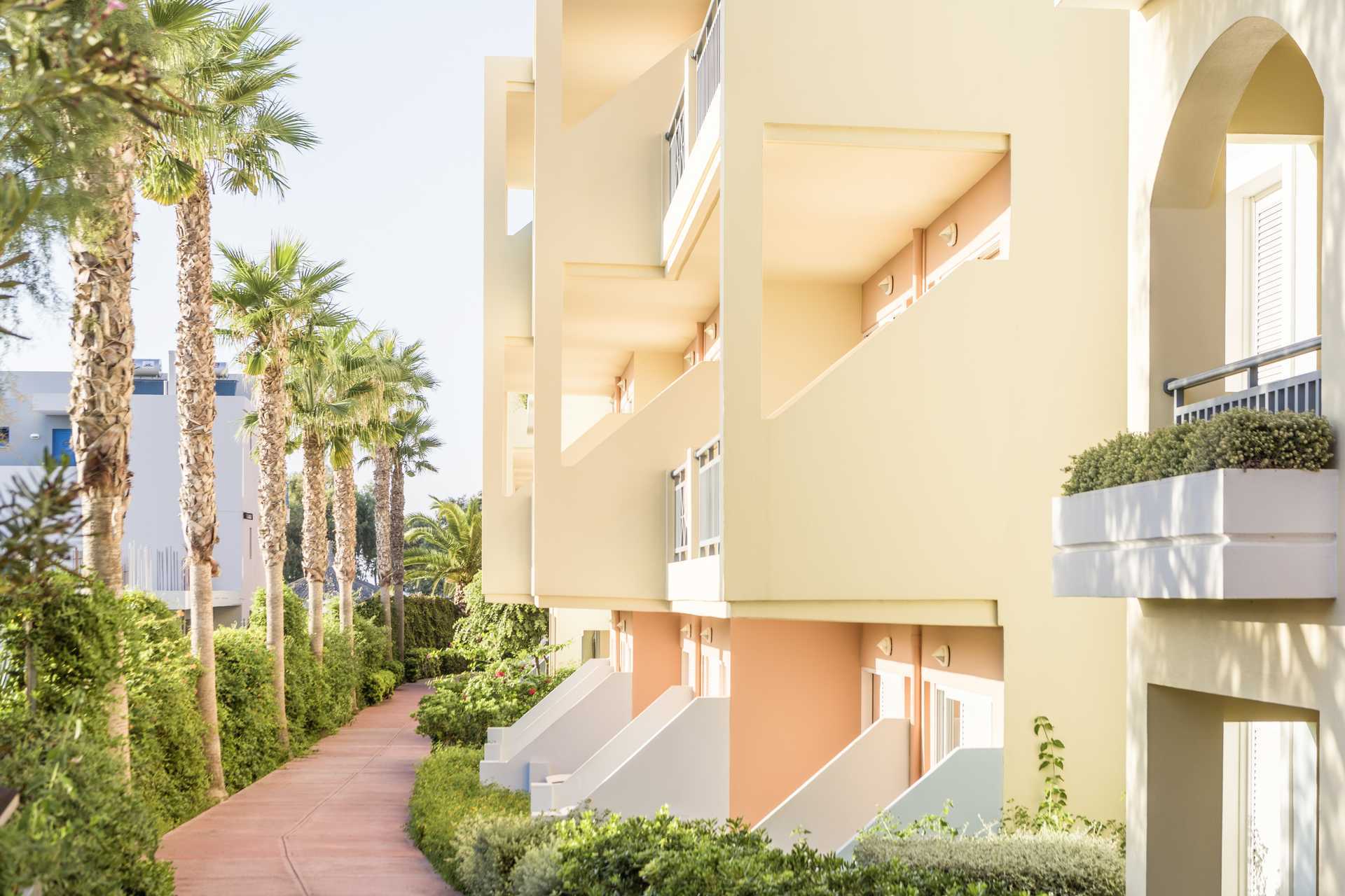 Hotel Akti Chara in Rethymnon op Kreta, Griekenland.