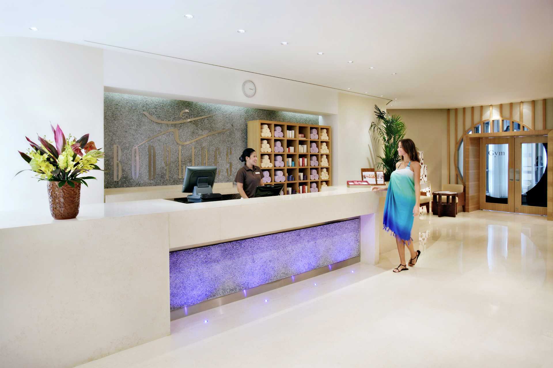 Ontvangst op Amwaj Rotana Jumeirah Beach in Dubai, Verenigde Arabische Emiraten.