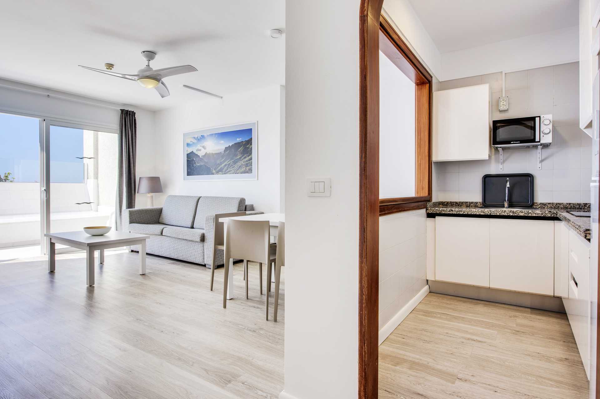 Appartement in het Vigilia Park hotel in Los Gigantes op Tenerife, Canarische Eilanden.