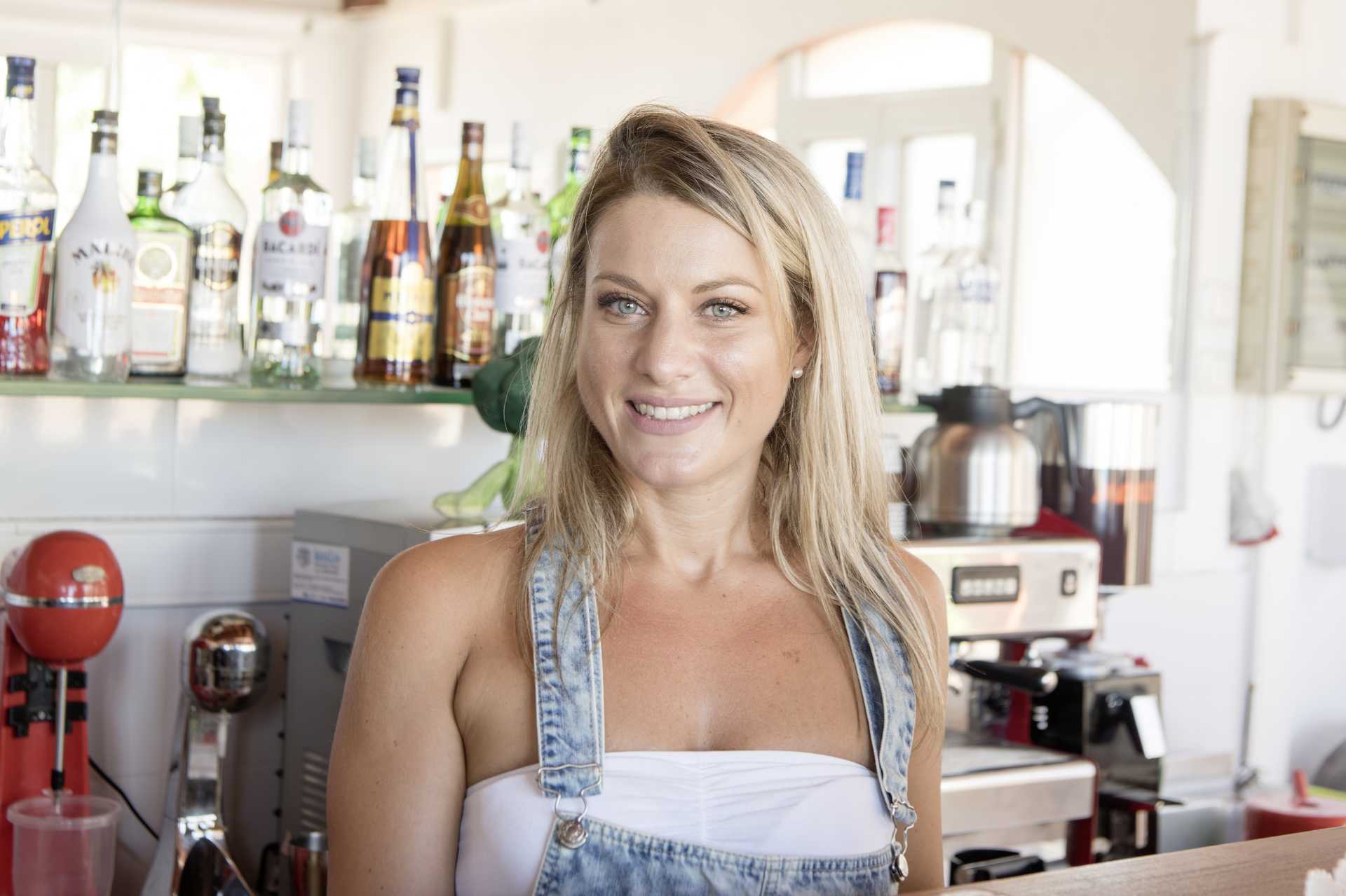 Bar in het Aquamar hotel op Kreta, Griekenland.