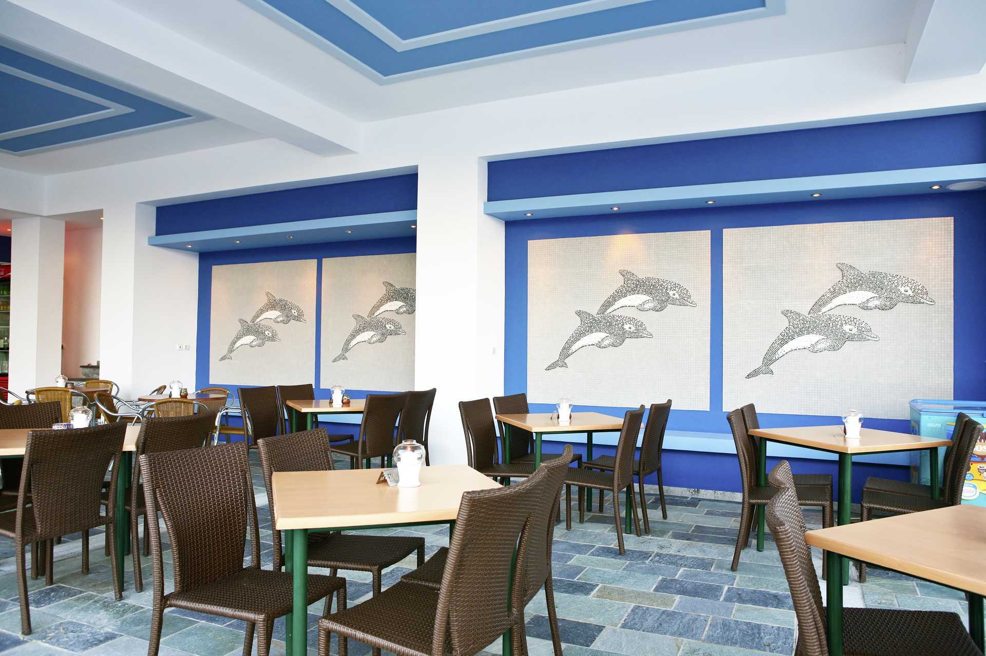 Restaurant bij hotel Arion in Kokkari, Samos.