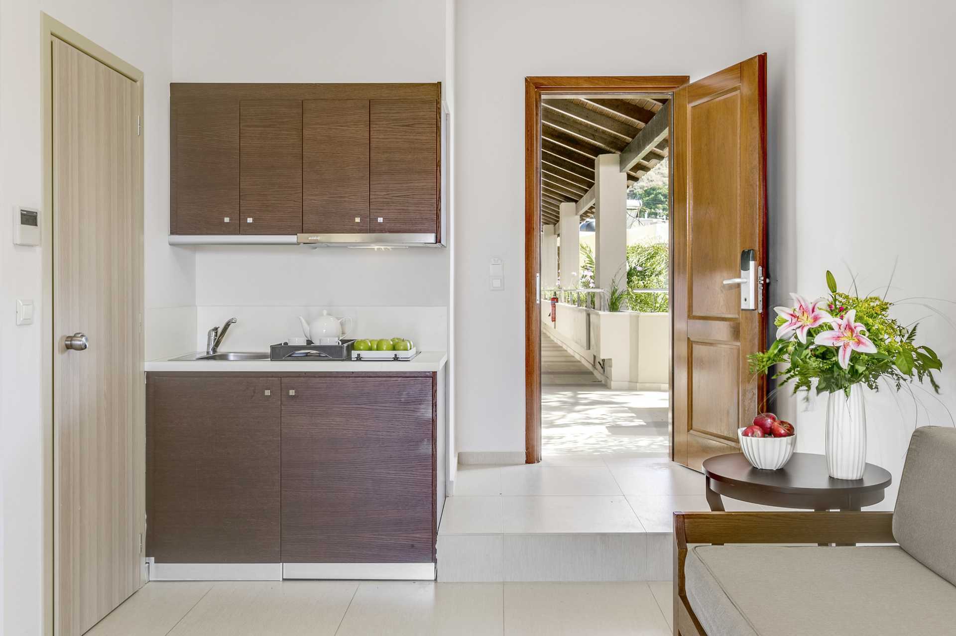 Driekamerappartement in het Hotel Casa di Porto op Kreta, Griekenland.