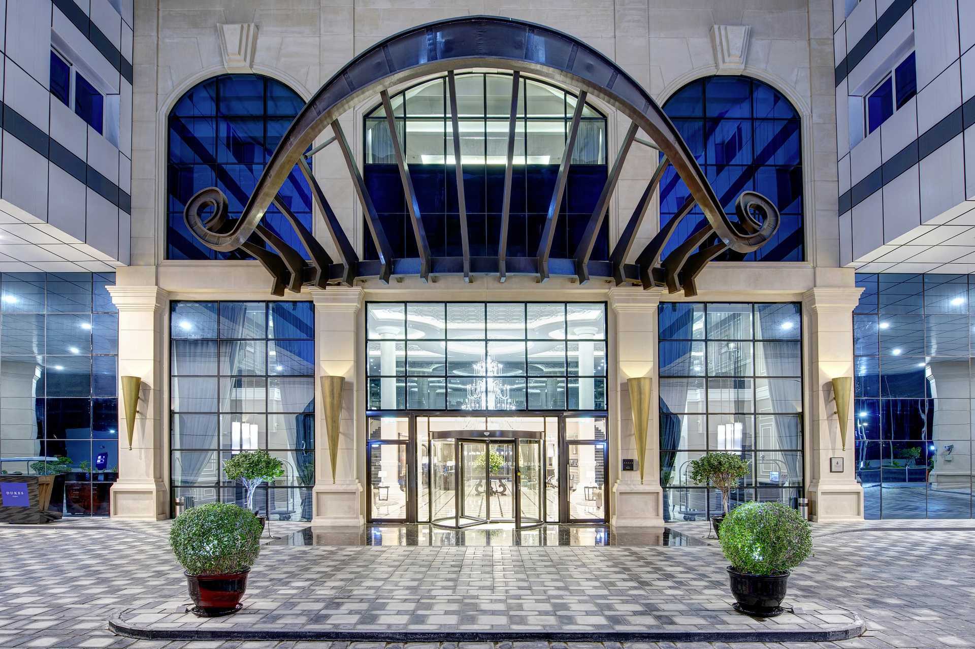 Dukes The Palm, een Royal Hideaway Hotel op Dubai Palm Jumeirah, Verenigde Arabische Emiraten.