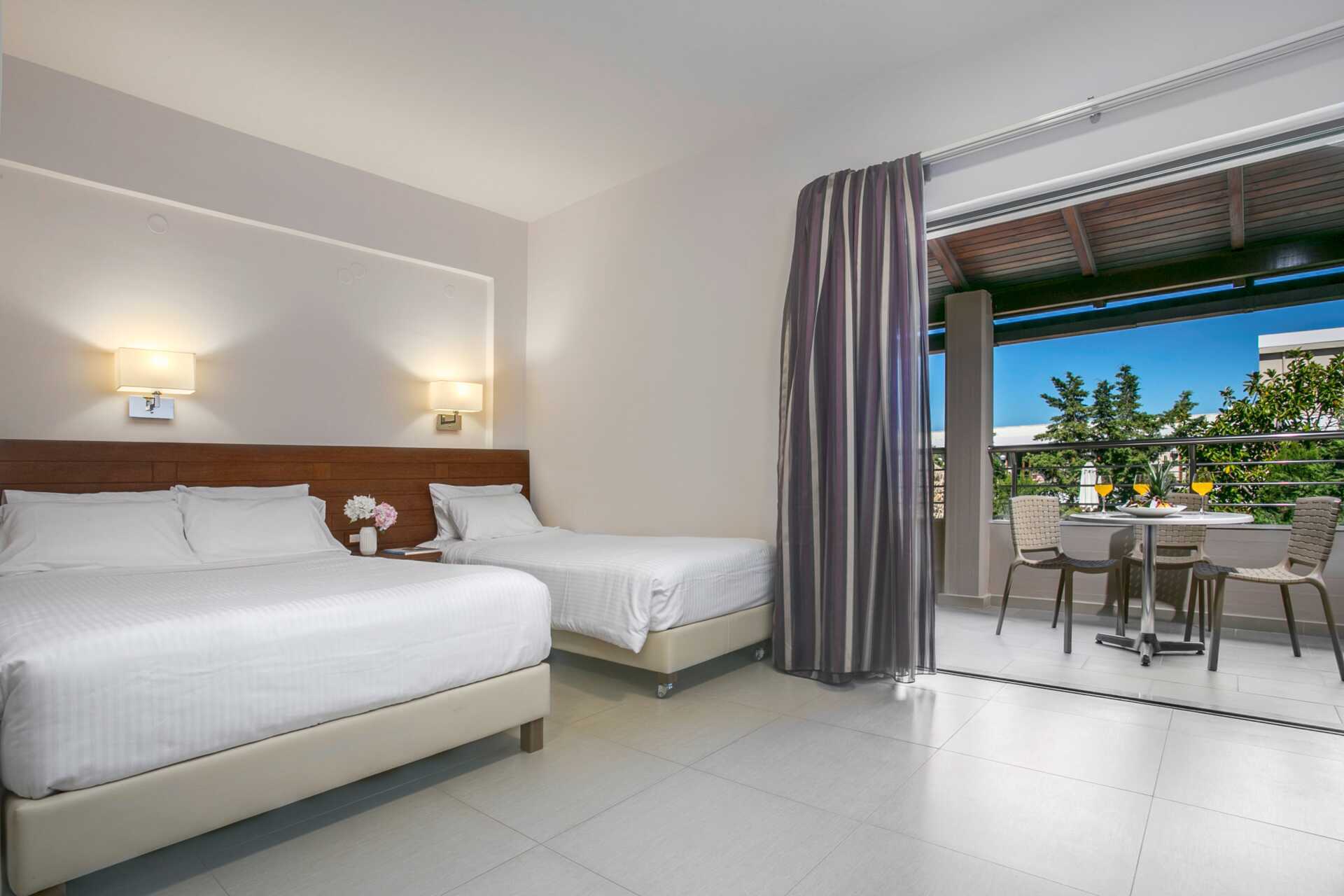 Eenkamerappartement in het Hotel Casa di Porto op Kreta, Griekenland.