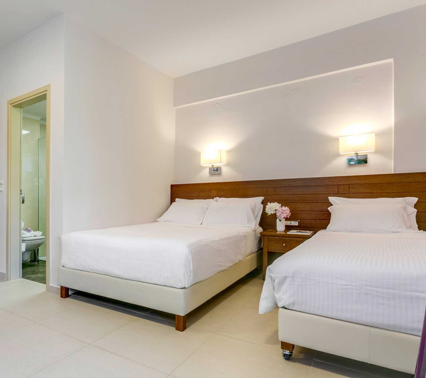 Eenkamerappartement in het Hotel Casa di Porto op Kreta, Griekenland.