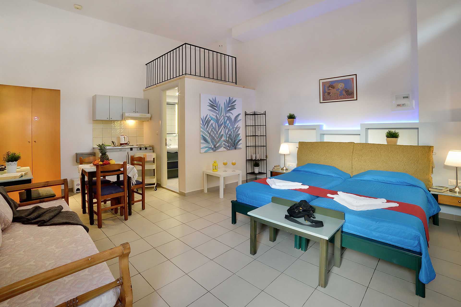 Eenkamerappartement in Hotel Mythos Platanias op Kreta.