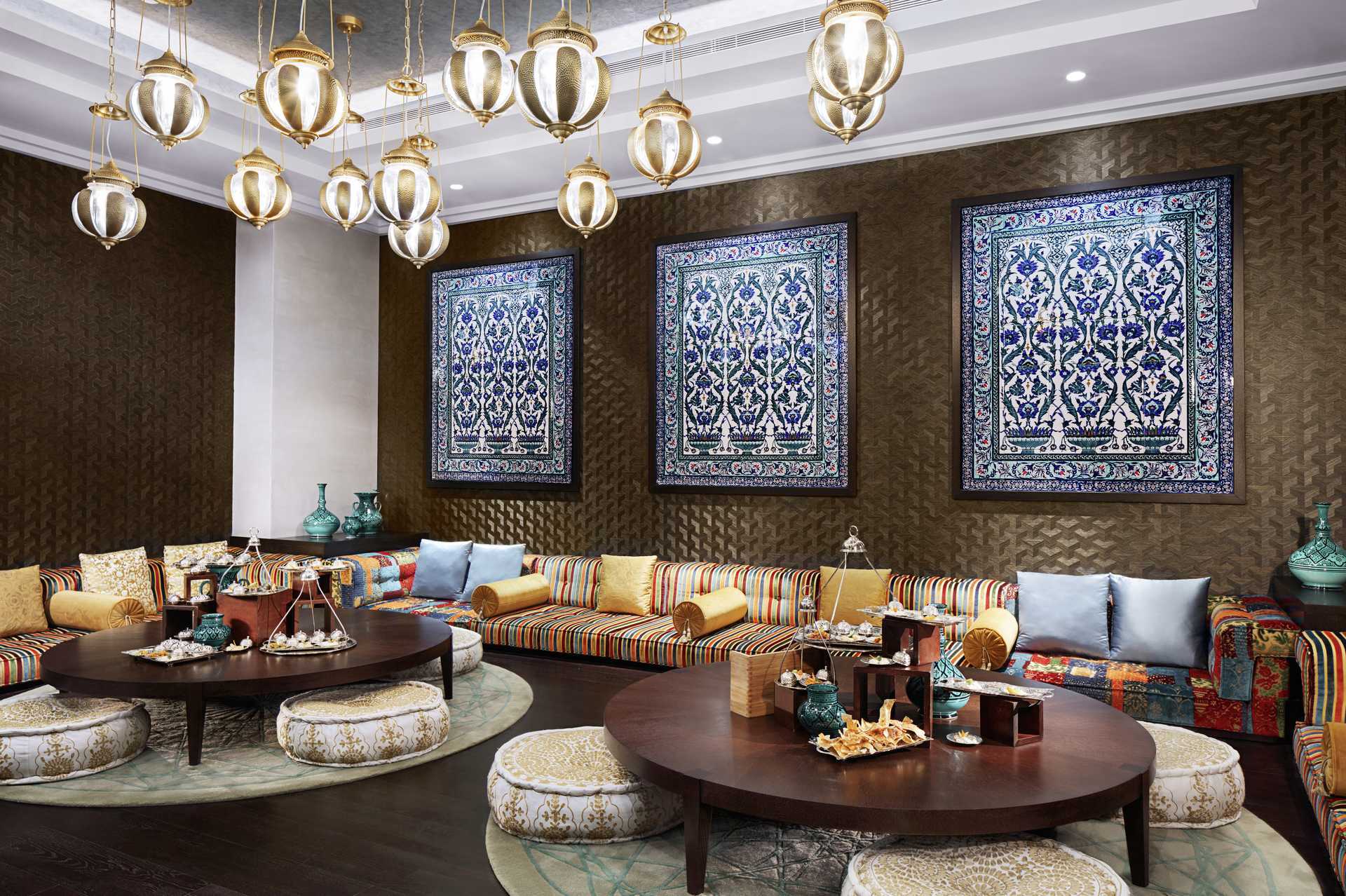 Restaurant Kiyi in het Fairmont Ajman hotel in de Verenigde Arabische Emiraten.