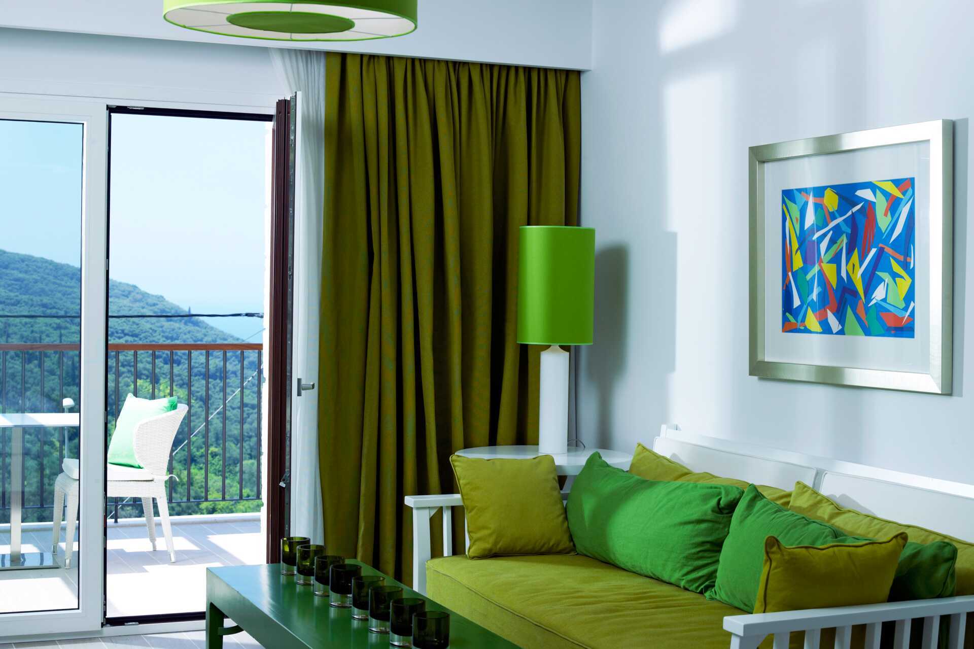 Familiekamer in Salvator Hotel Villas &amp; Spa in Parga, Griekenland.