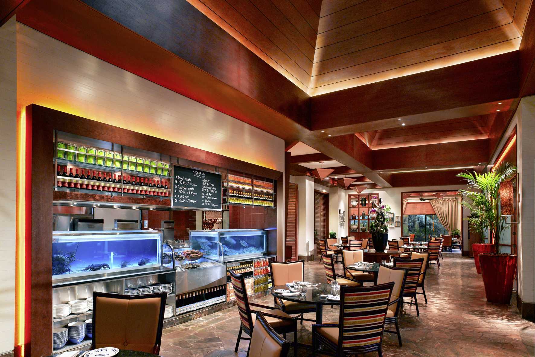 Restaurant Peppercrab in het Grand Hyatt hotel, Dubai.