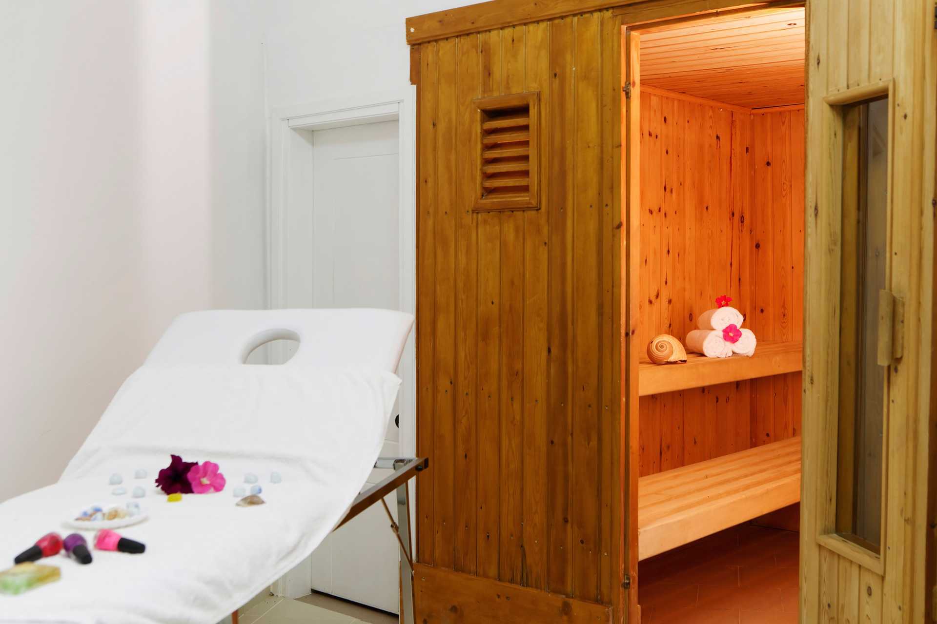 Sauna in hotel Indigo Mare, Platanias.