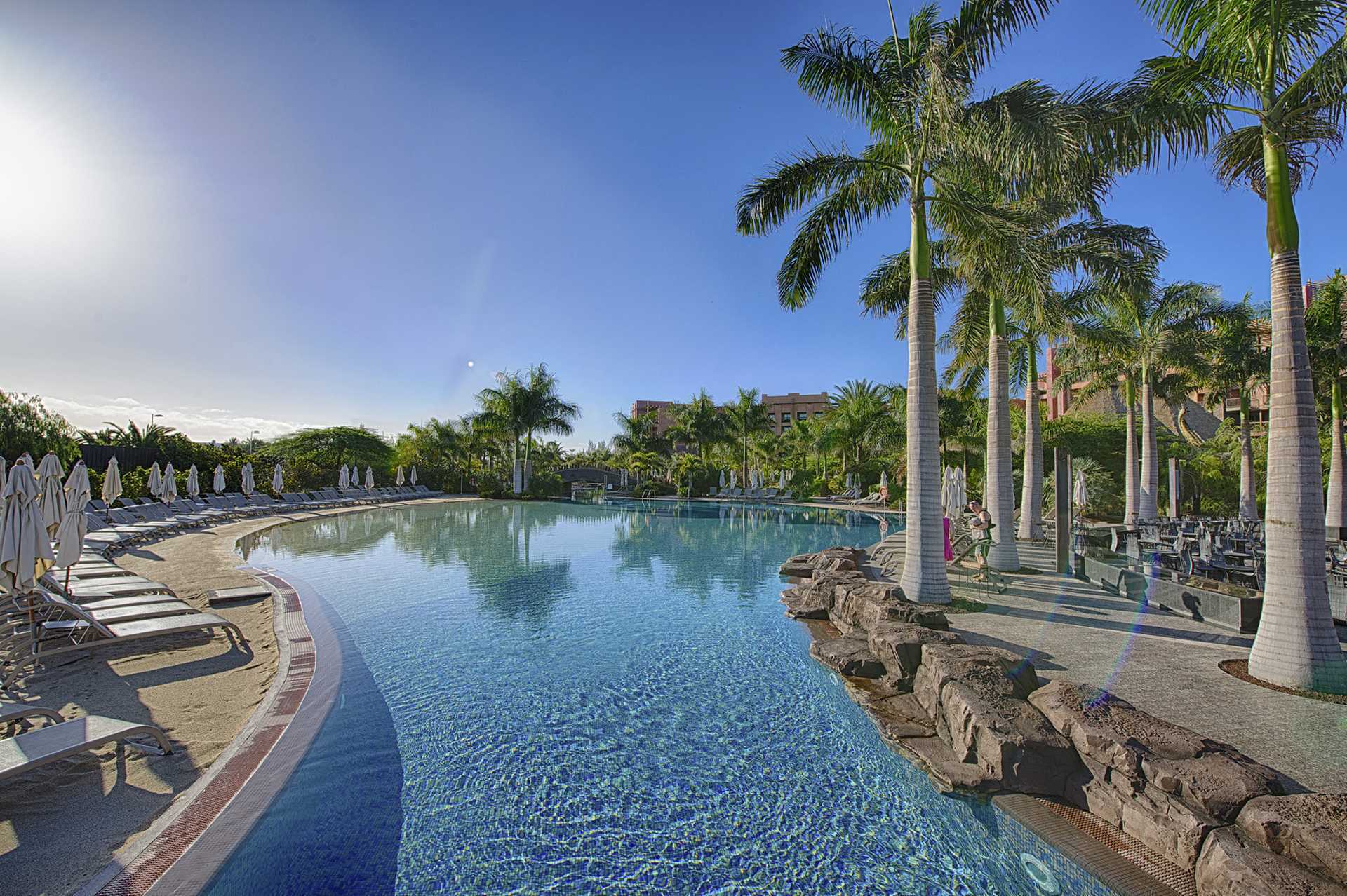 Zwembad bij Lopesan Baobab Resort in Meloneras, Gran Canaria.