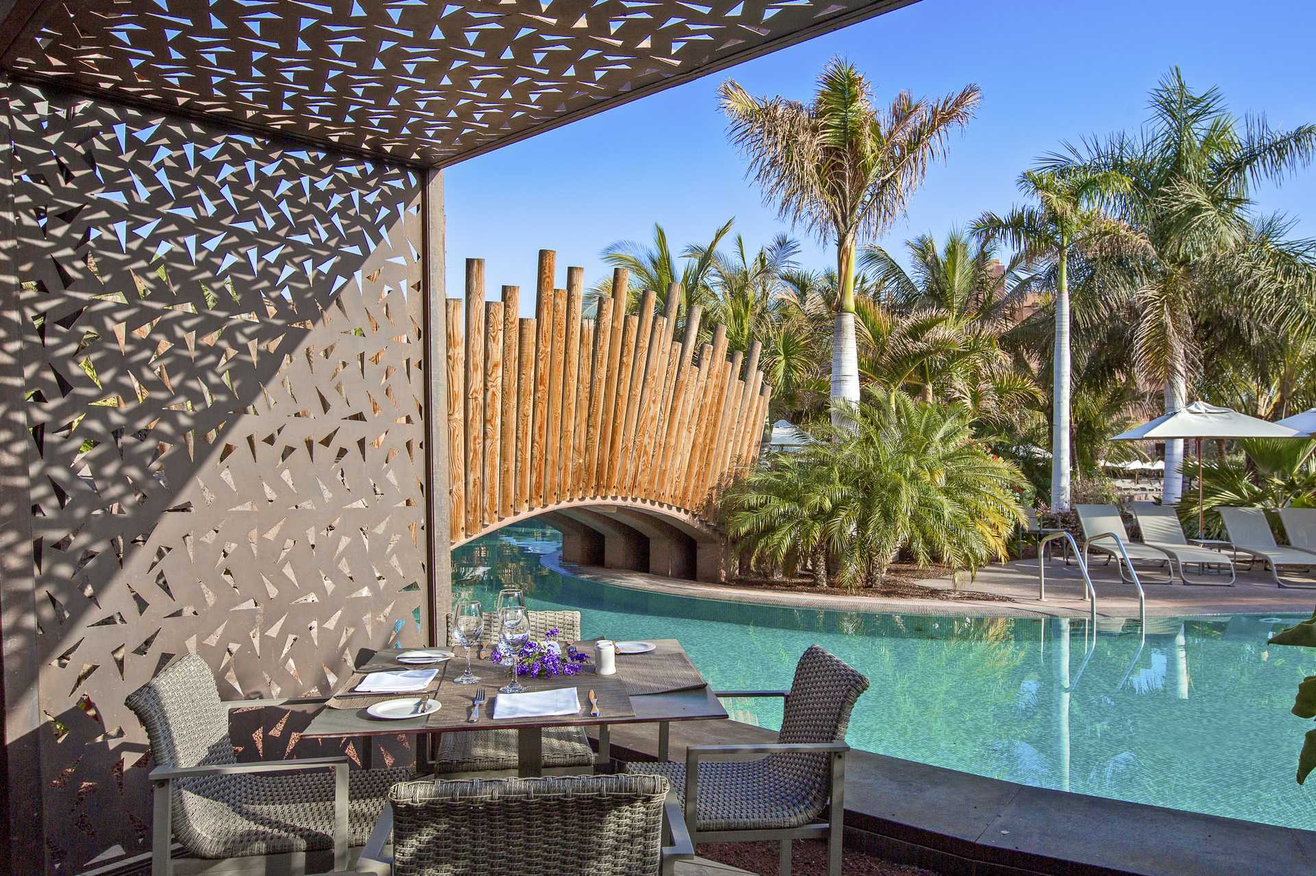 Pilipili Restaurant in het Lopesan Baobab Resort in Meloneras, Gran Canaria.