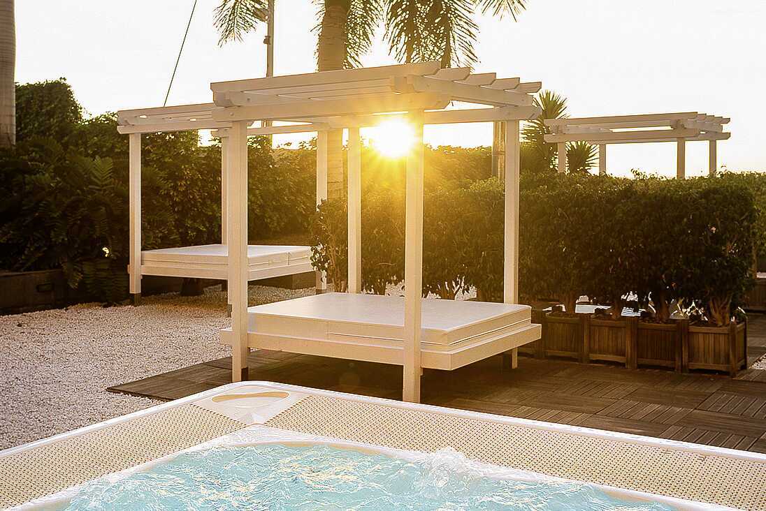 Ontspanningsruimte bij Marina Suites in Puerto Rico op Gran Canaria.
