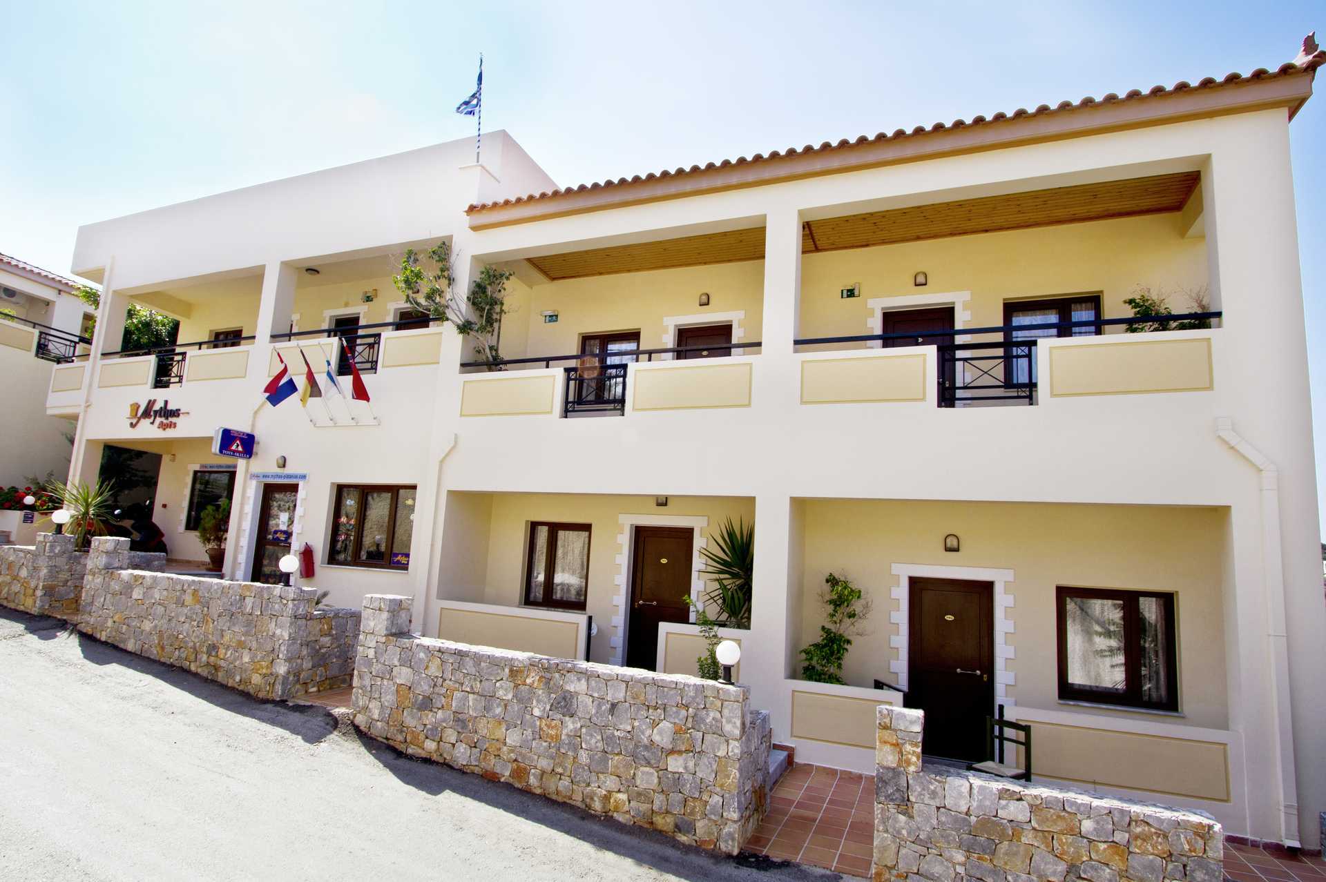 Hotel Mythos Platanias op Kreta.