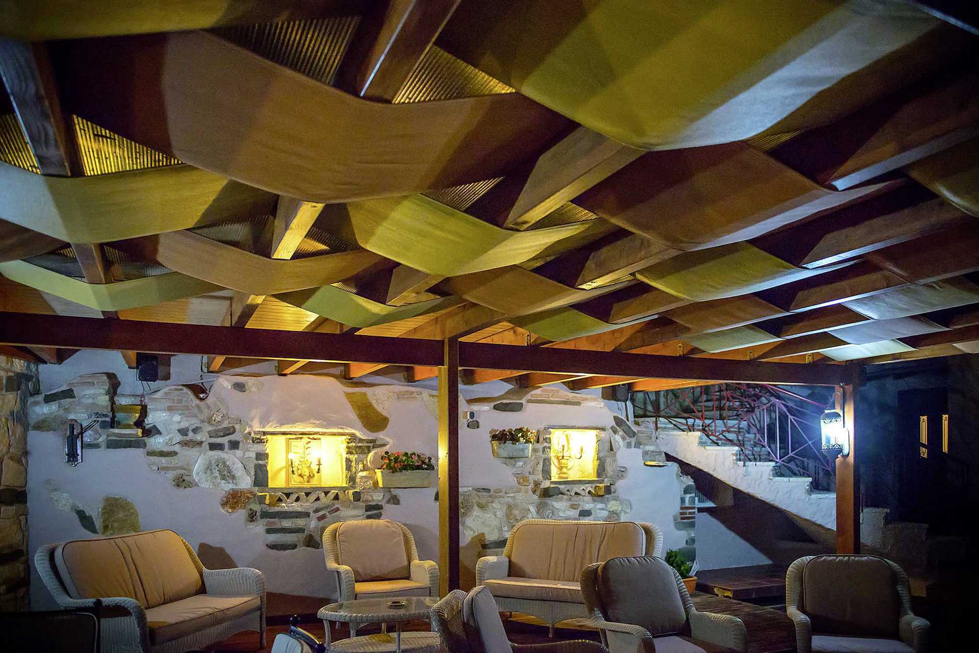 Restaurant in hotel Parga Beach, Griekenland.