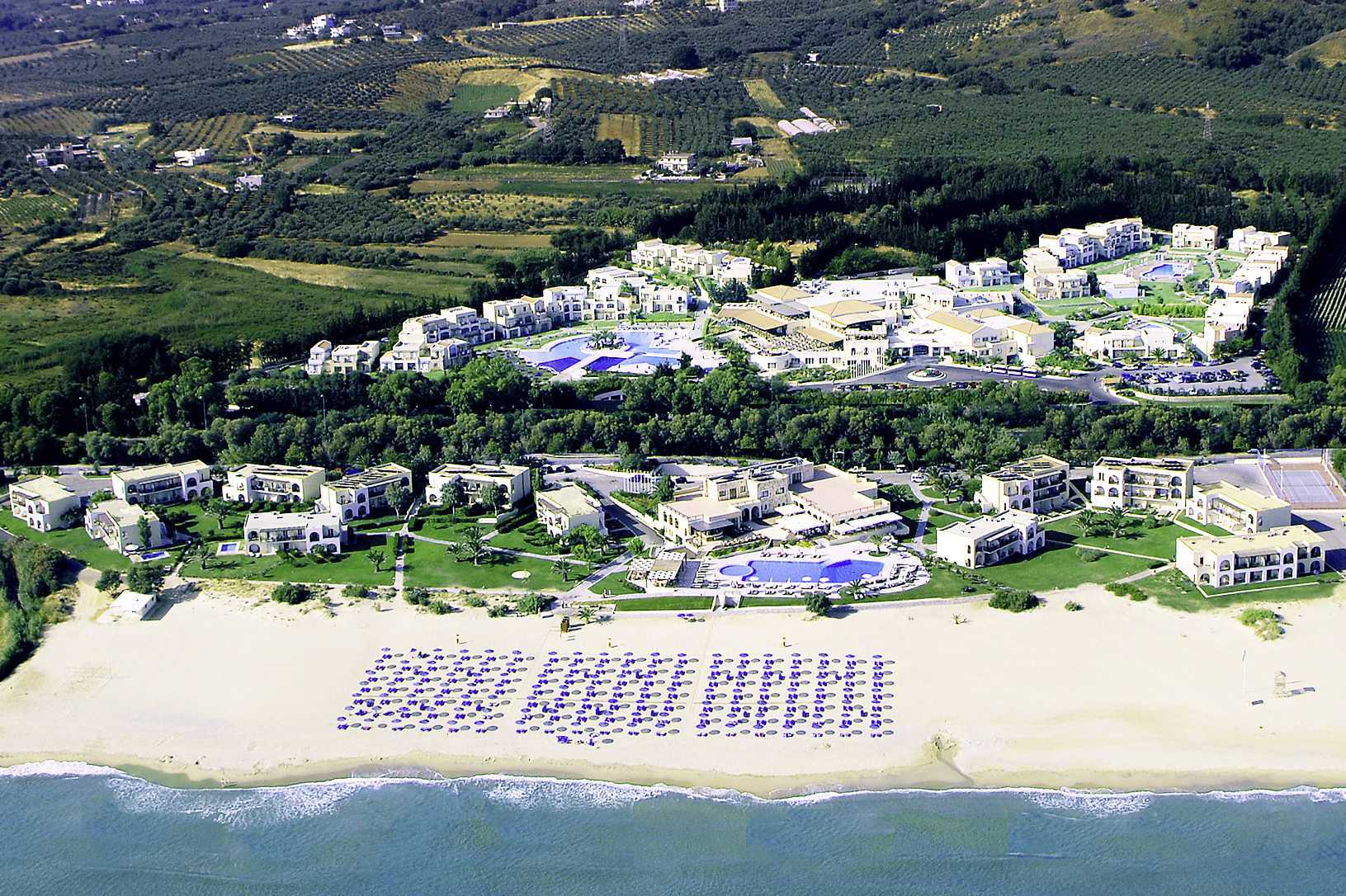 Hotel Pilot Beach in Georgioupolis op Kreta, Griekenland.