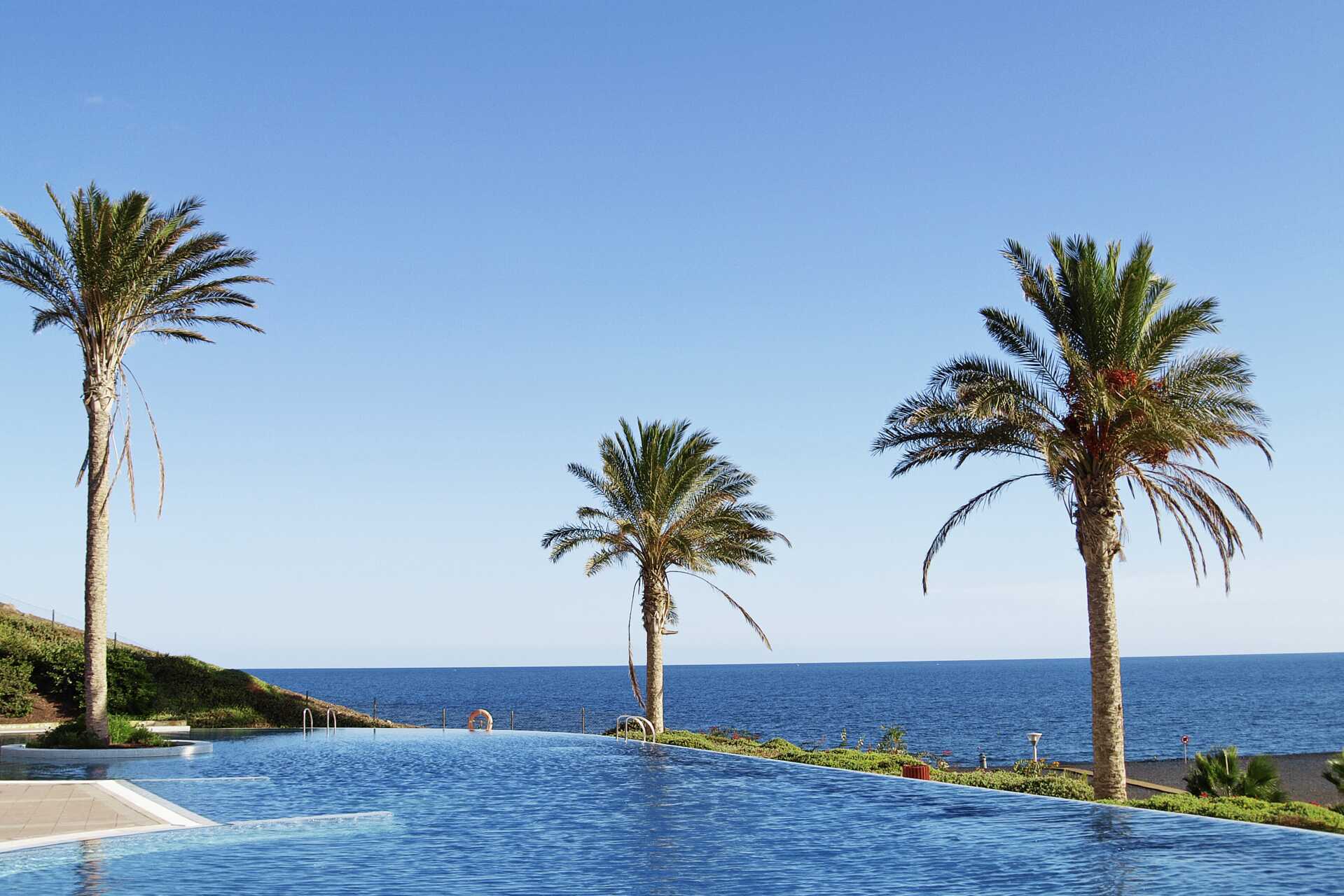 Het zwembad van Playitas Hotel, Fuerteventura.