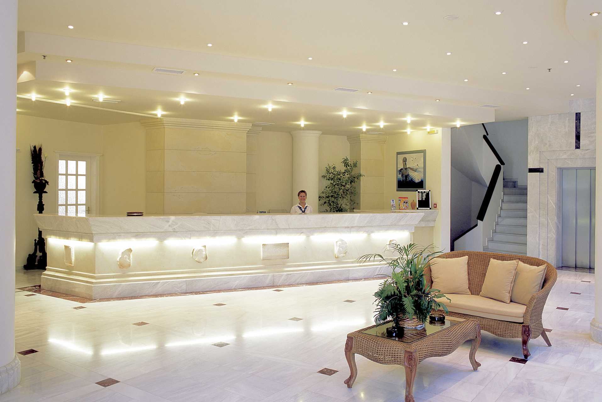 Receptie in het Rethymno Palace hotel in Rethymnon op Kreta, Griekenland.