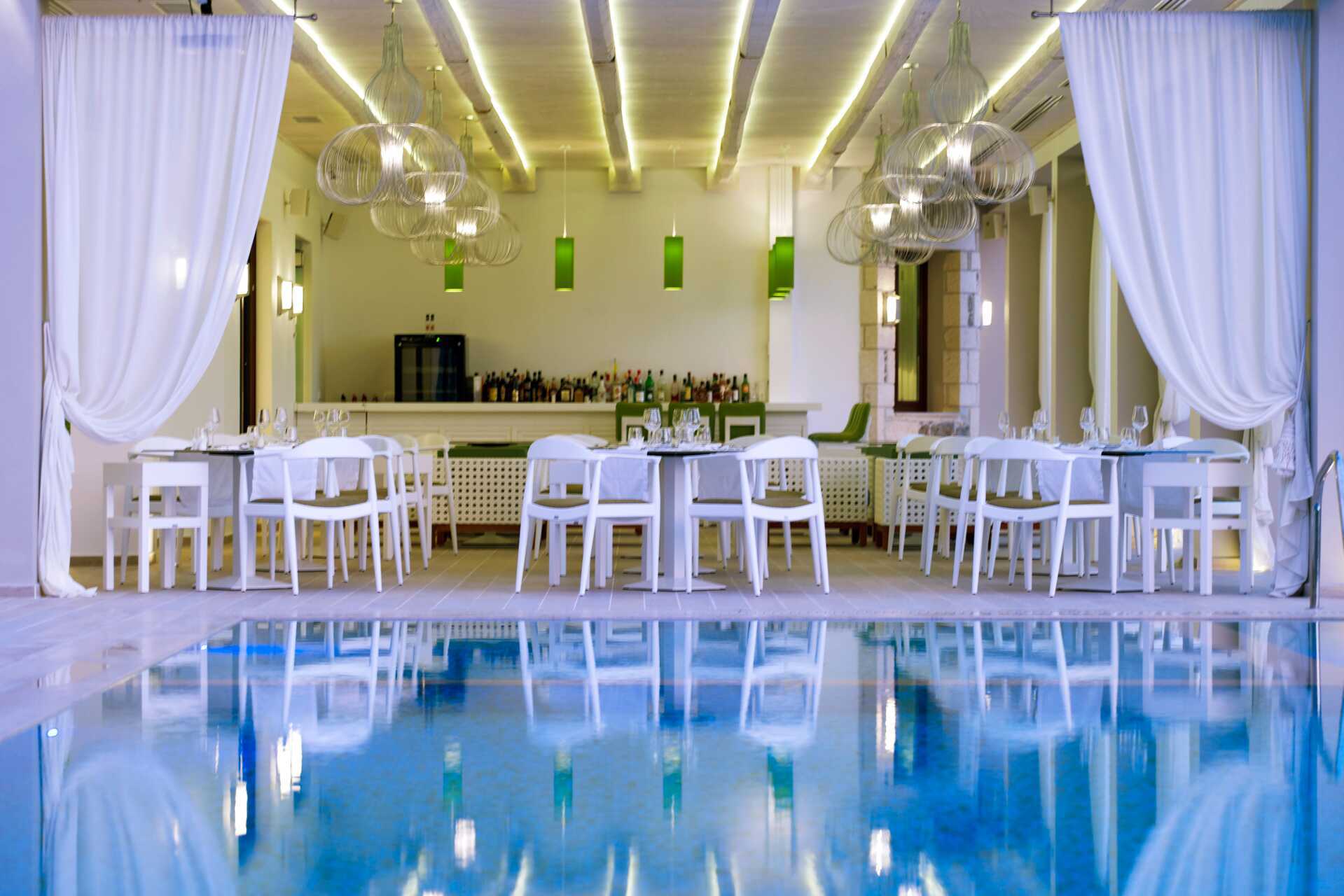 Restaurant bij Salvator Hotel Villas & Spa in Parga, Griekenland.