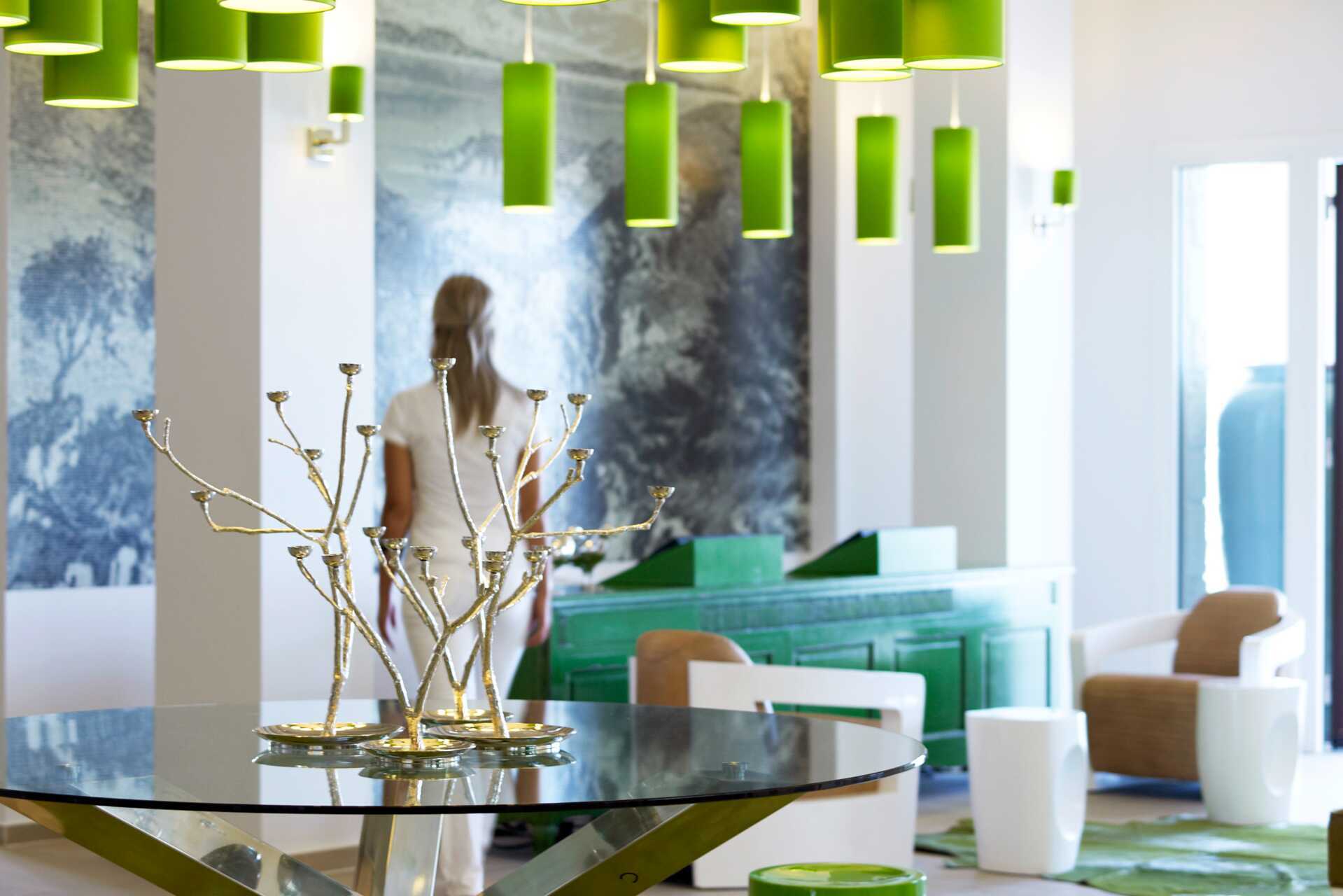 Lobby bij Salvator Hotel Villas & Spa in Parga, Griekenland.