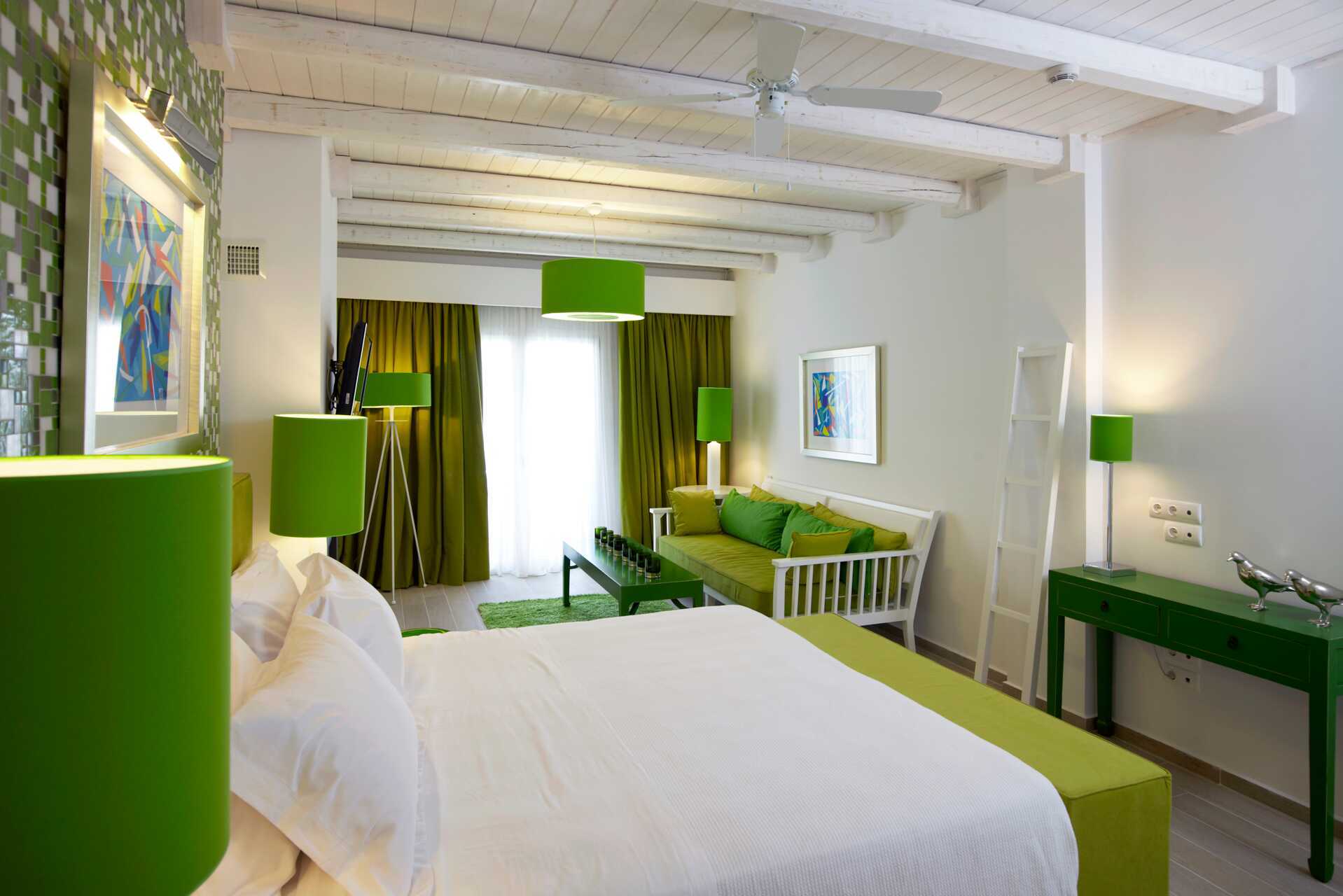 Familiekamer in Salvator Hotel Villas &amp; Spa in Parga, Griekenland.