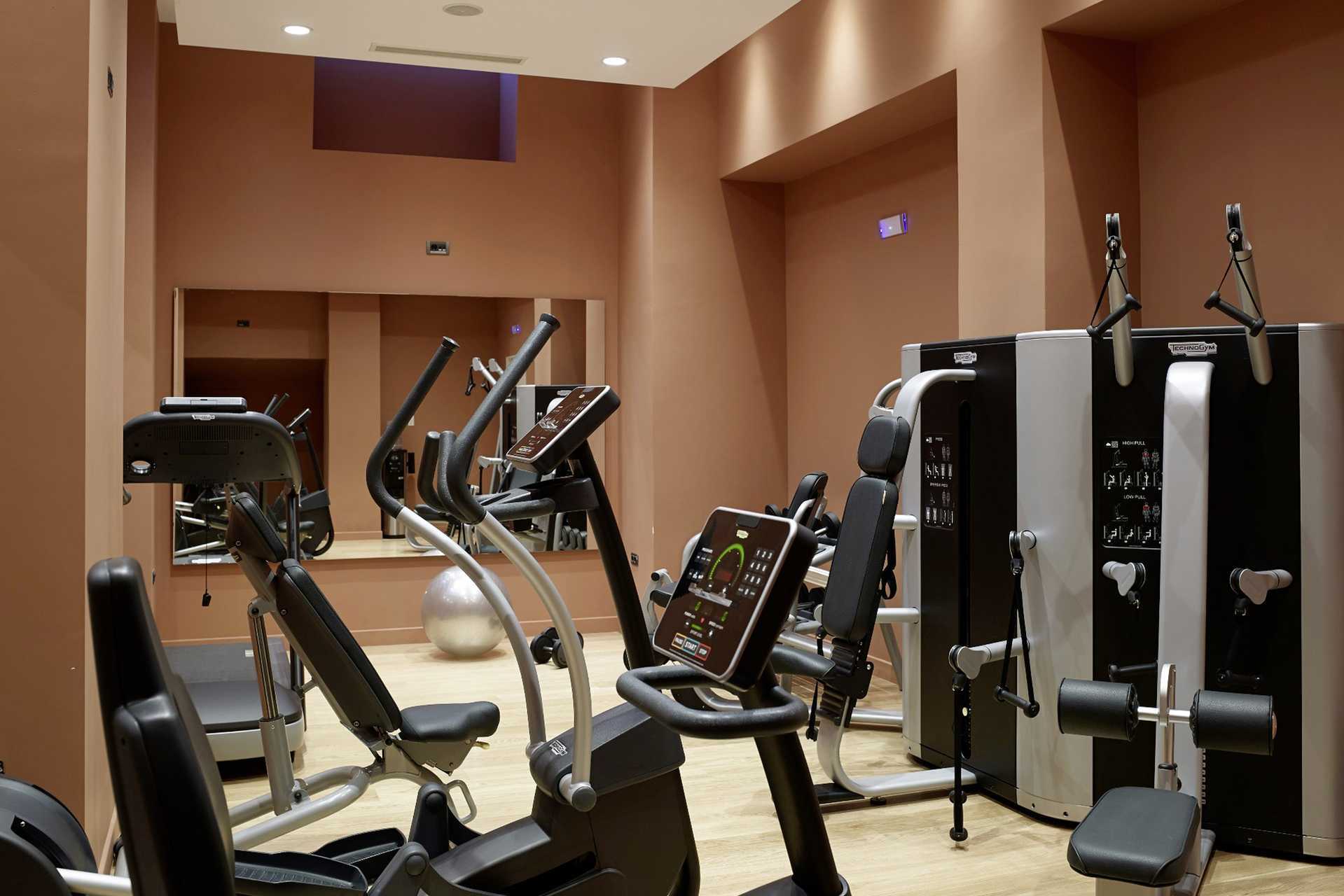 Sportschool in hotel Samaria in de stad Chania, Kreta.