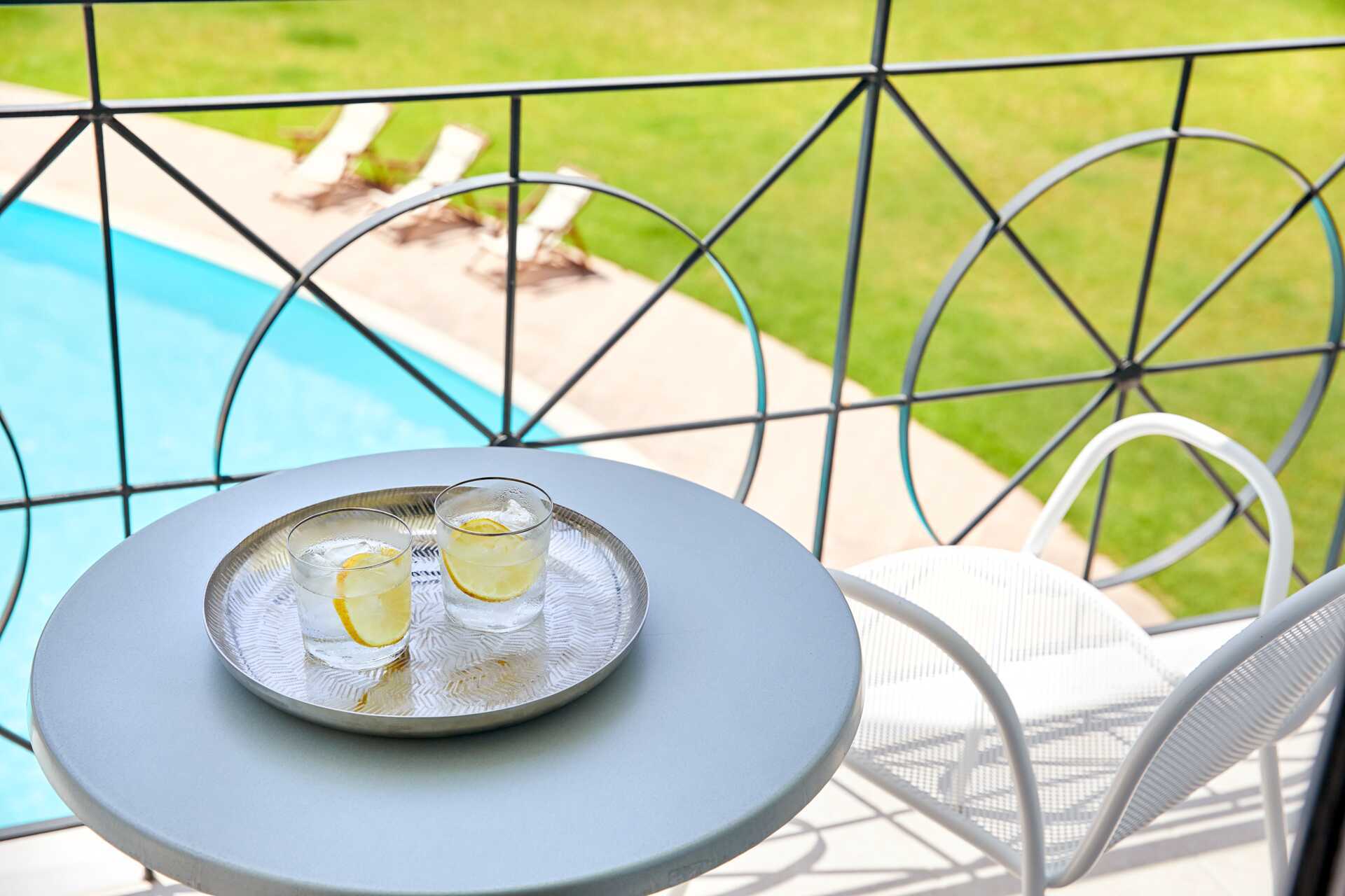 Tweekamerappartement in hotel Sappho in Parga.