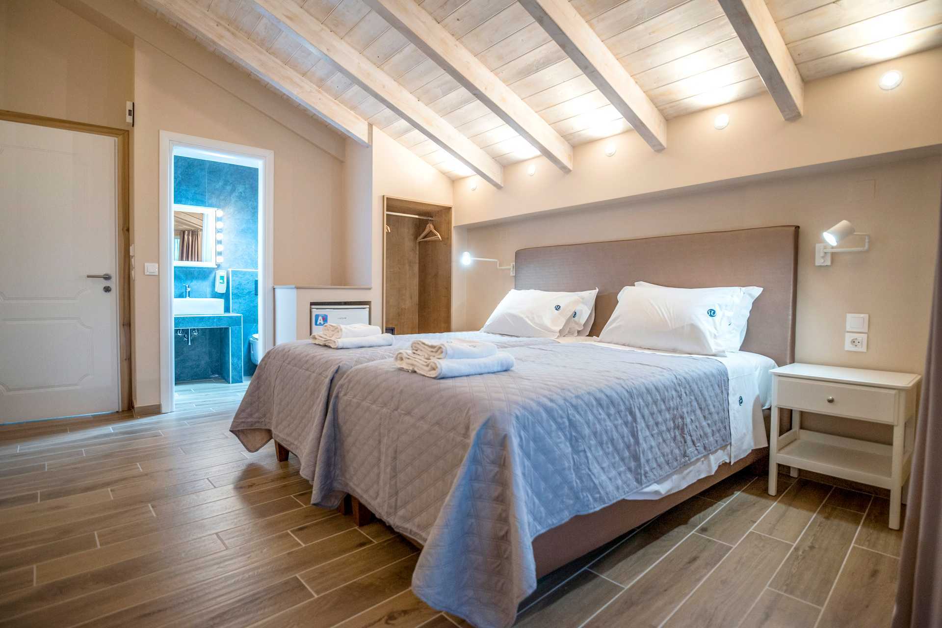 Superior kamer in hotel Seaview op Lefkas.