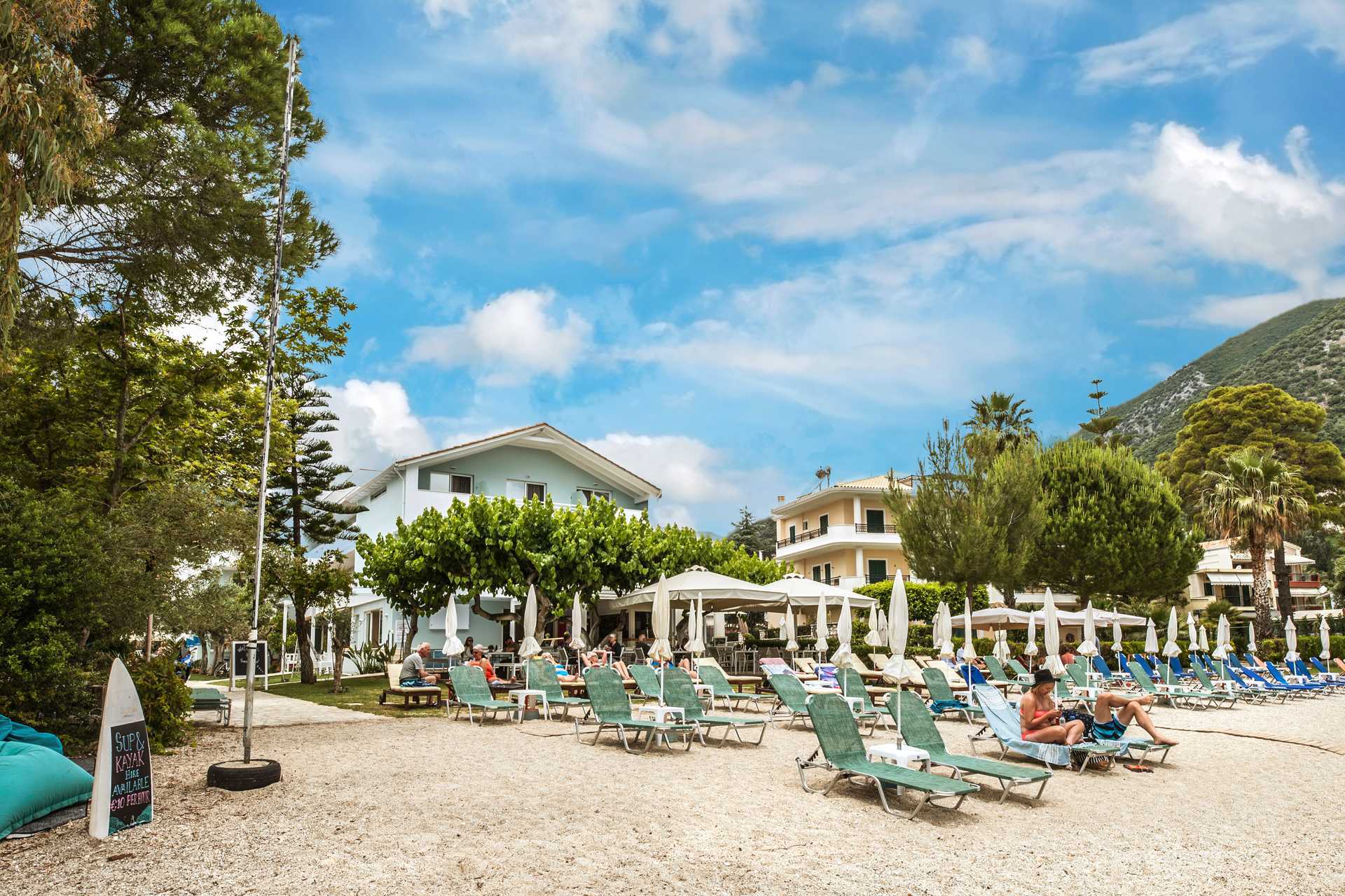 Strand bij hotel Seaview op Lefkas.