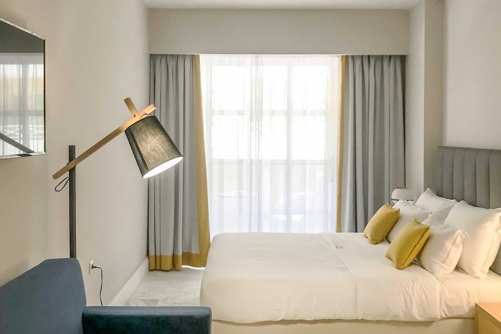 Studio in het Aquarius hotel in Rethymnon, Kreta.