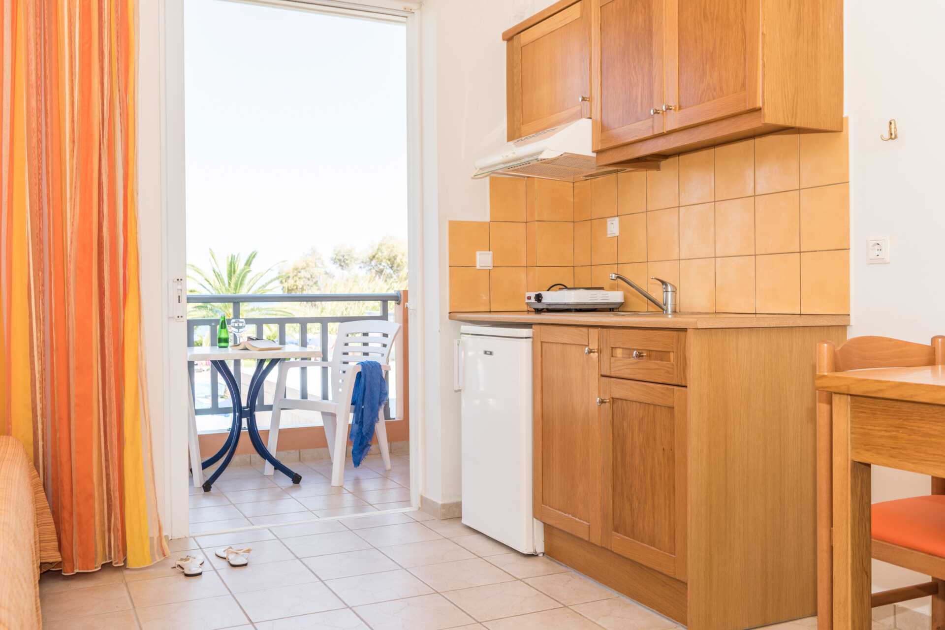 Studio in hotel Akti Chara in Rethymnon op Kreta, Griekenland.