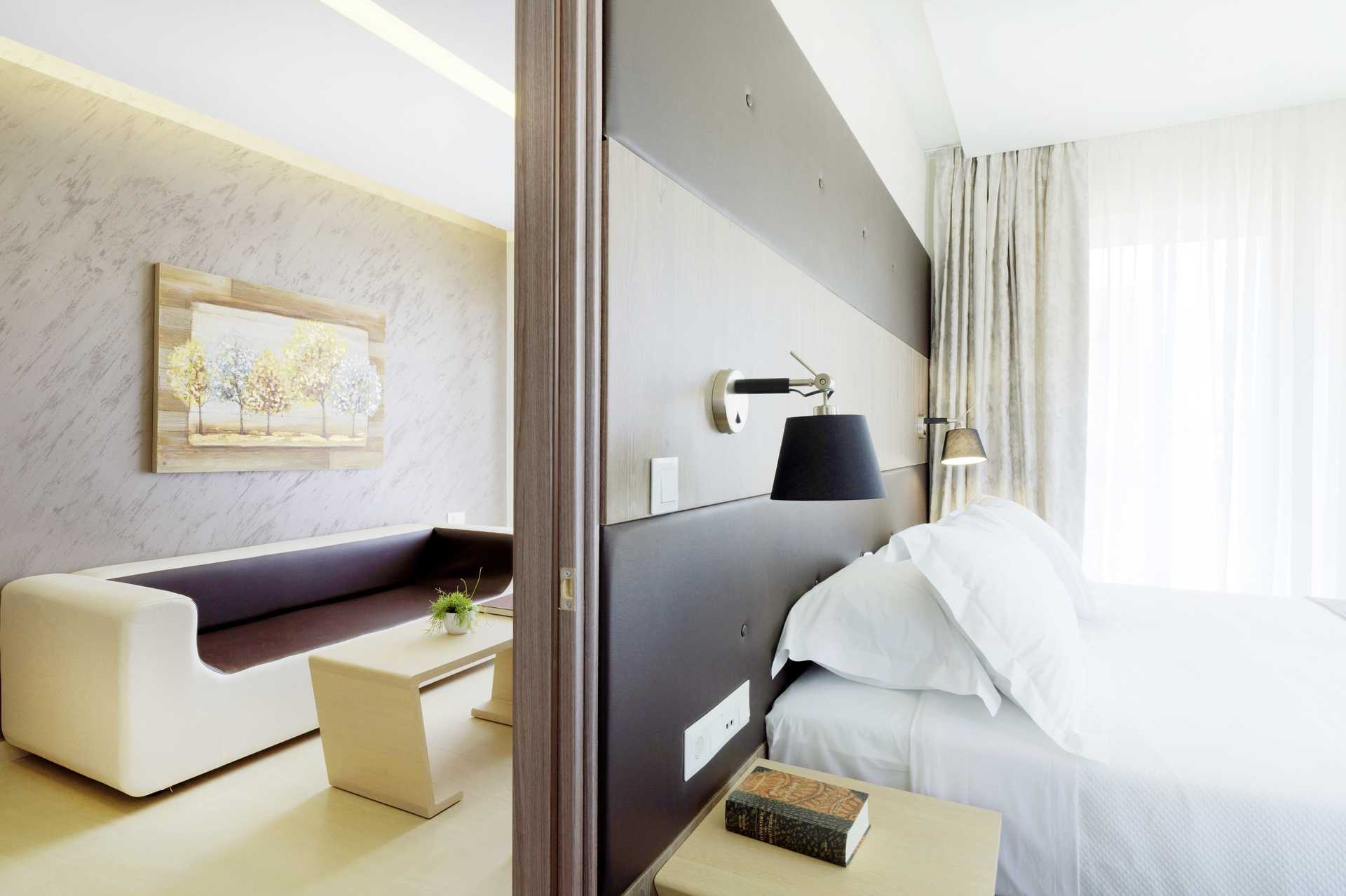 Suite in hotel Melrose in de stad Rethymnon op Kreta, Griekenland.