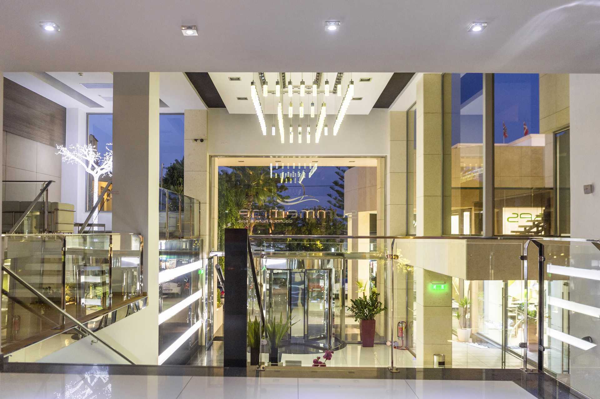 Hotel Summertime in Platanias op Kreta, Griekenland.