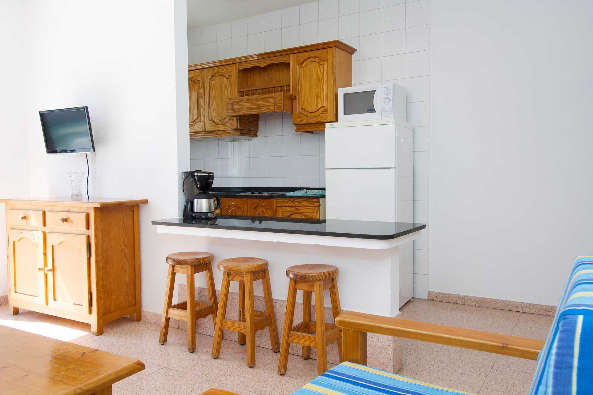 Tweekamerappartement met twee slaapkamers in Morasol Suites in Puerto Rico, Gran Canaria.