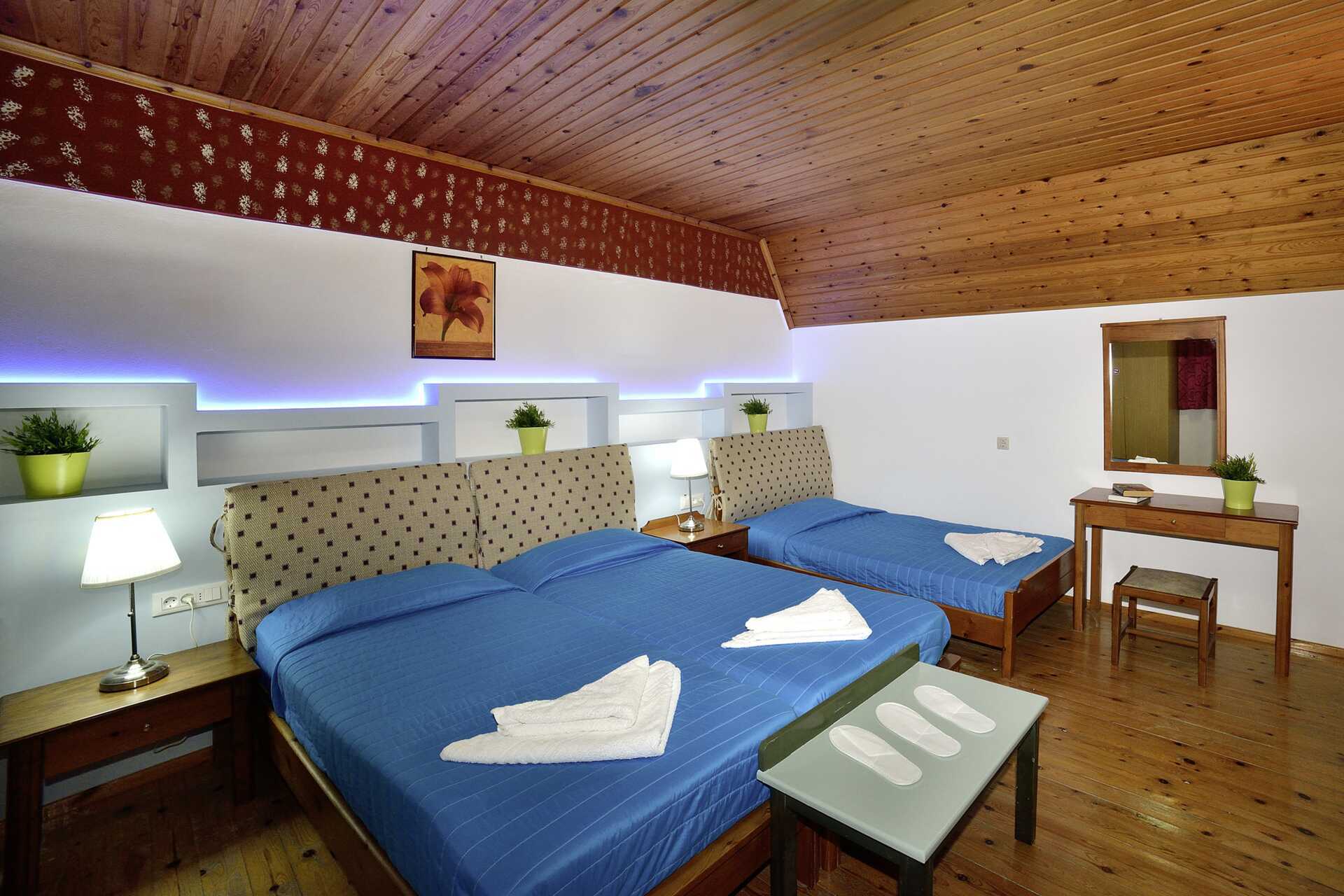 Tweekamerappartement op de eerste verdieping van Hotel Mythos Platanias op Kreta.