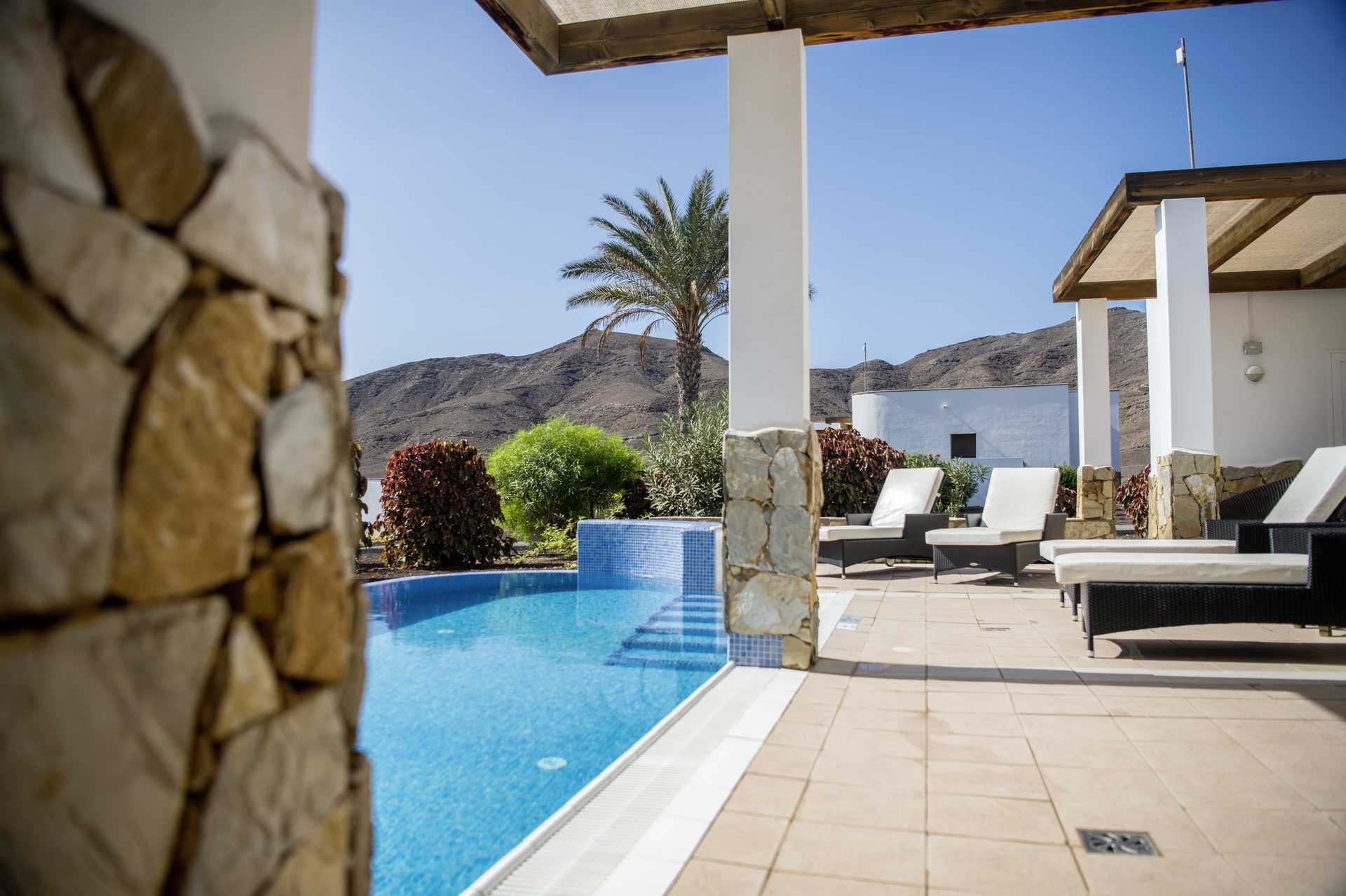 Villa met drie slaapkamers in Playitas Resort op Fuerteventura, Canarische Eilanden.