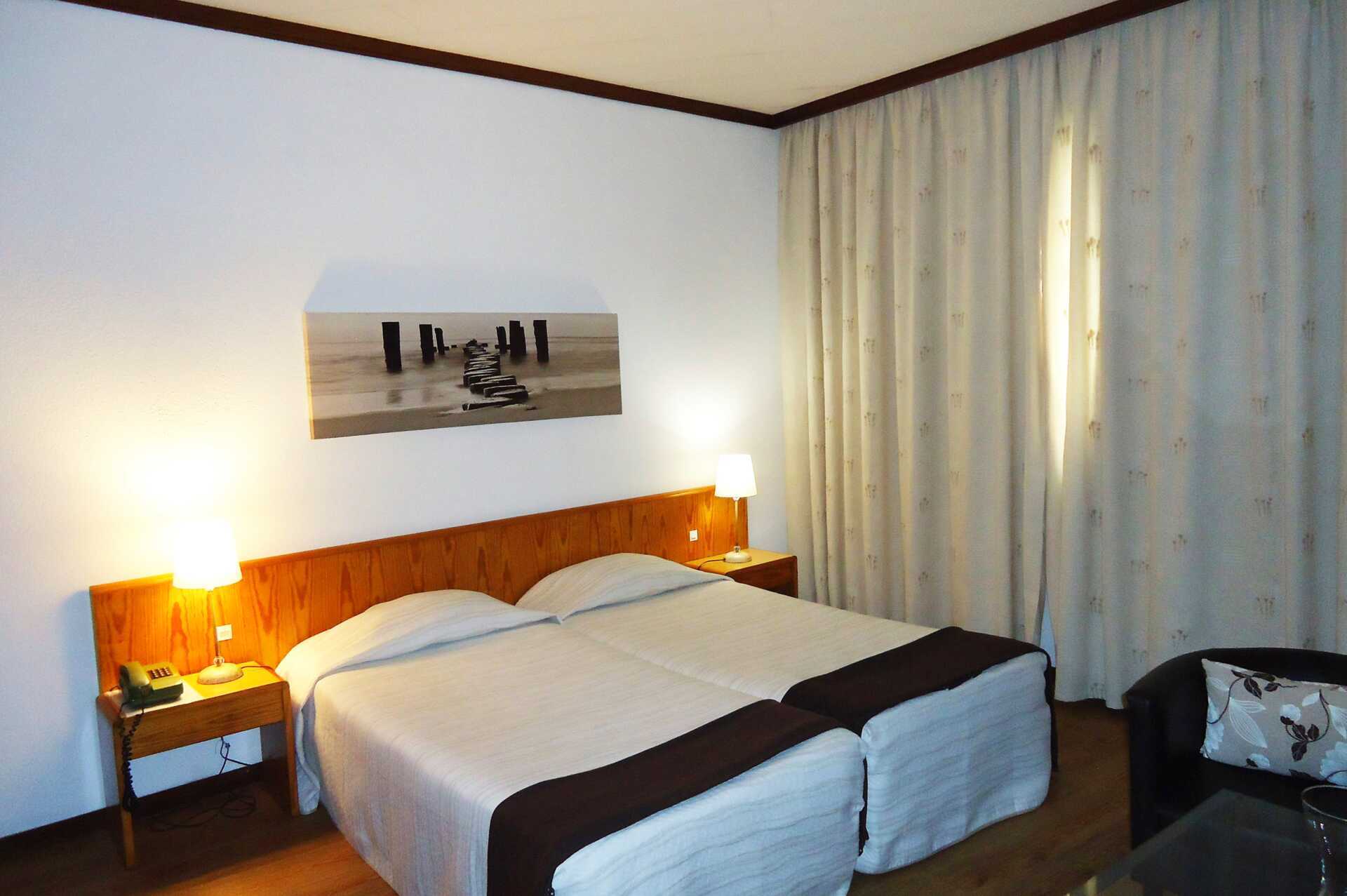 Tweepersoonskamer in Hotel Windsor in Funchal op Madeira.